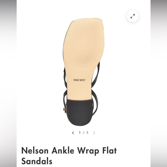 NEW Women’s size 9 1/2 Nine West sandals. Sent wrong size box, these are 9 1/2! - Picture 6 of 6